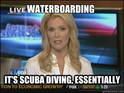 Waterboarding It's scuba diving, essentially  Megyn Kelly