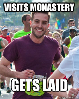 Visits Monastery  Gets Laid  Ridiculously photogenic guy