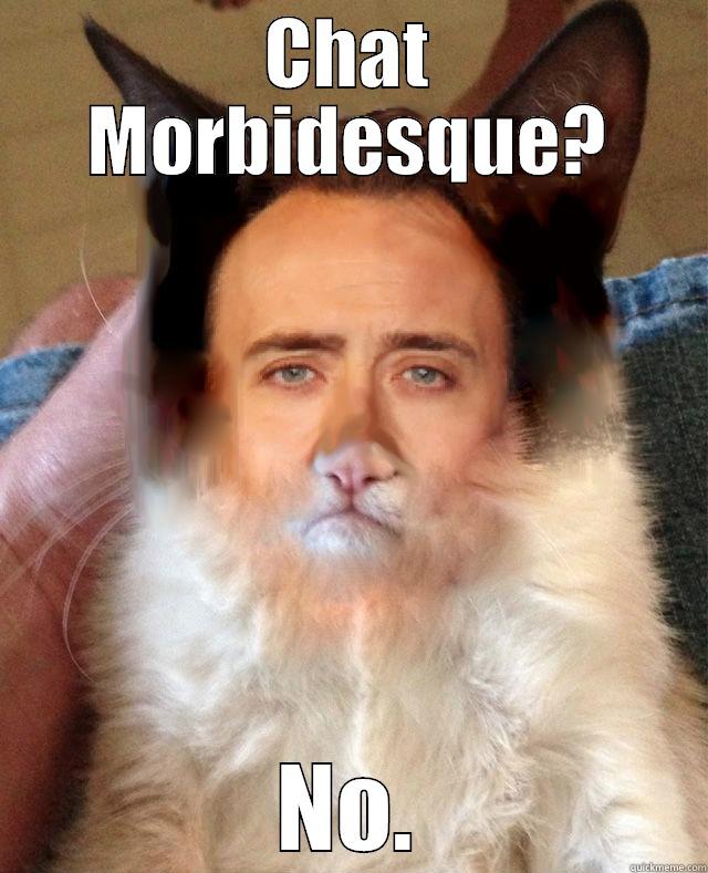 CHAT MORBIDESQUE? NO. Misc