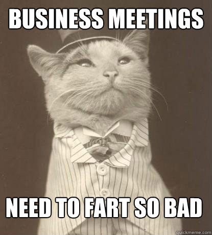 Business Meetings need to fart so bad  Aristocat