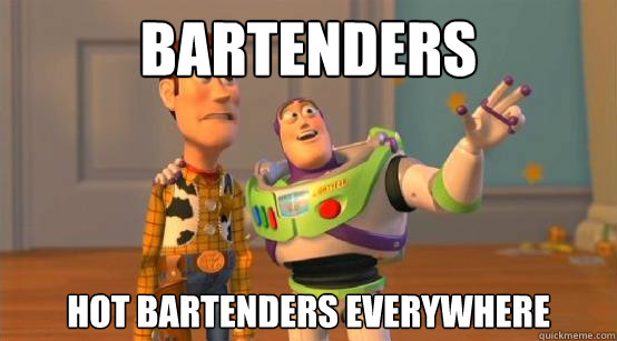 bartenders hot bartenders everywhere - bartenders hot bartenders everywhere  Buzz Glitter