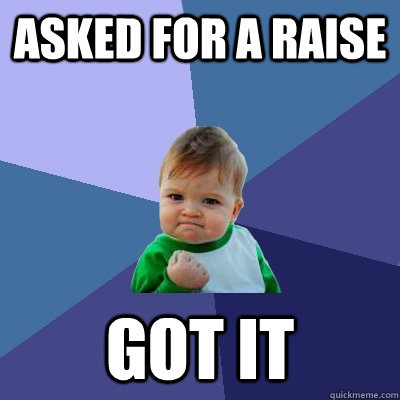 Asked for a raise Got it  Success Kid