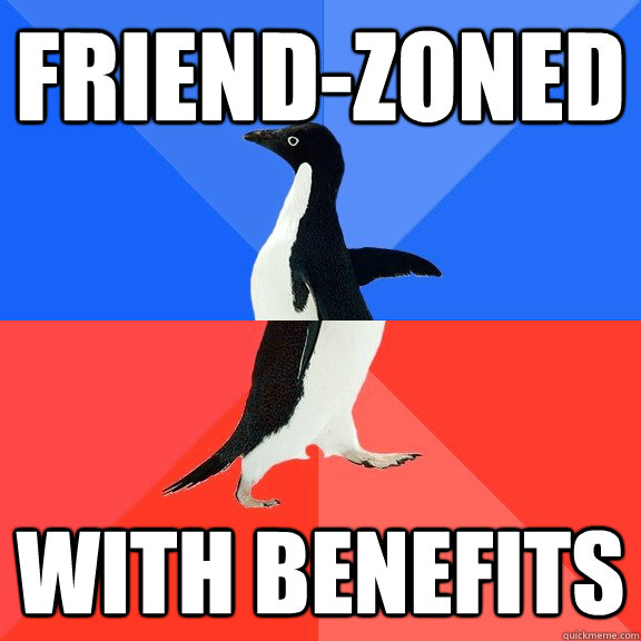 Friend-zoned with benefits  Socially Awkward Awesome Penguin