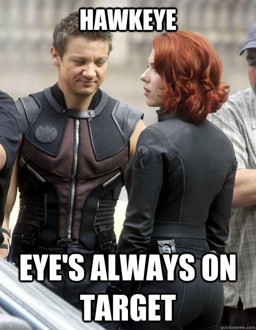 Hawkeye Eye's always on target   Hawkeye