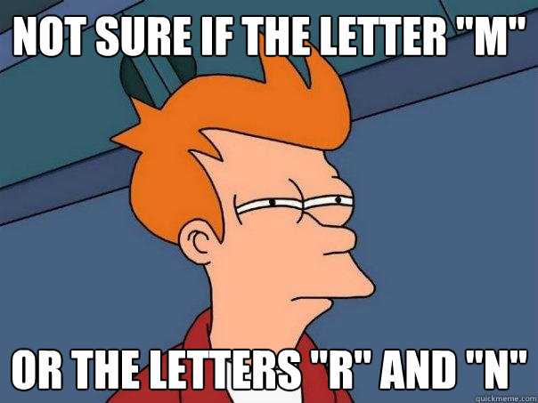 Not sure if the letter 