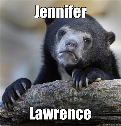 Jennifer Lawrence  Confession Bear