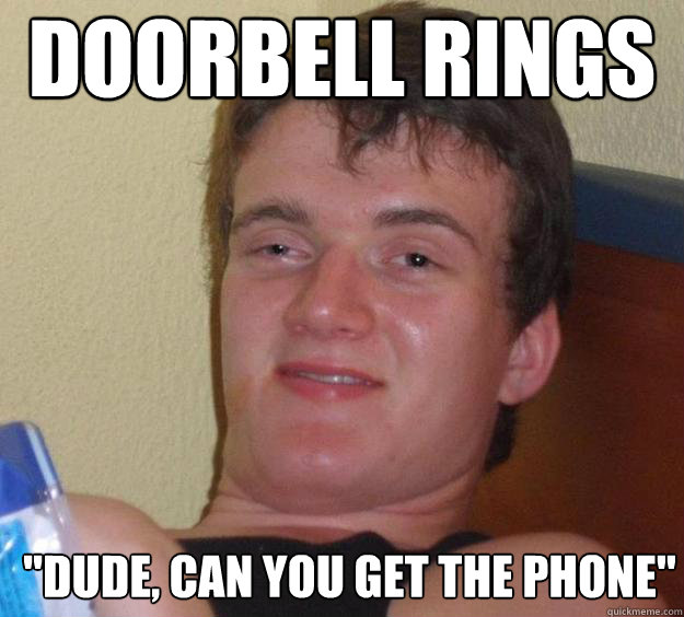 Doorbell rings 