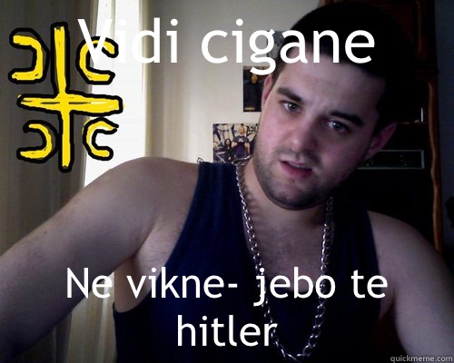 Vidi cigane Ne vikne- jebo te hitler  good serb guy