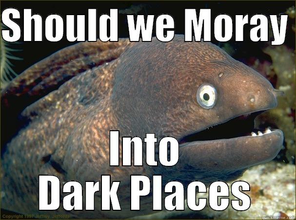 SHOULD WE MORAY  INTO DARK PLACES Bad Joke Eel