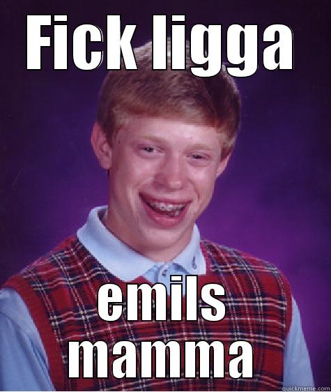 FICK LIGGA EMILS MAMMA Bad Luck Brian