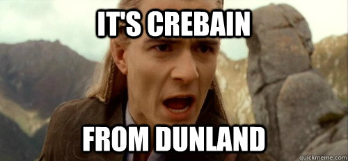 It's CREBAIN from Dunland - It's CREBAIN from Dunland  Crebain from Dunland