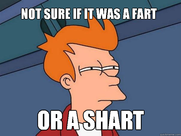 Not sure if it was a fart or a shart - Not sure if it was a fart or a shart  Futurama Fry