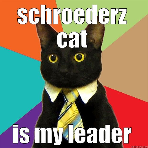 SCHROEDERZ CAT IS MY LEADER Business Cat