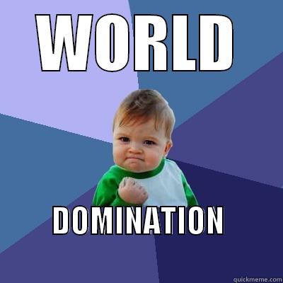 WORLD DOMINATION                  Success Kid