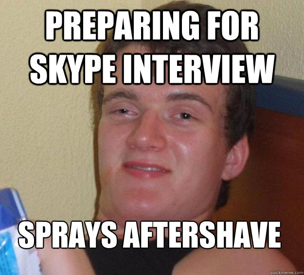 Preparing for skype interview Sprays aftershave
  10 Guy