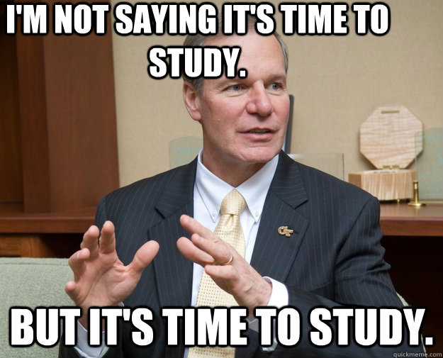 I'm not saying it's time to study. But it's time to study. - I'm not saying it's time to study. But it's time to study.  Misc