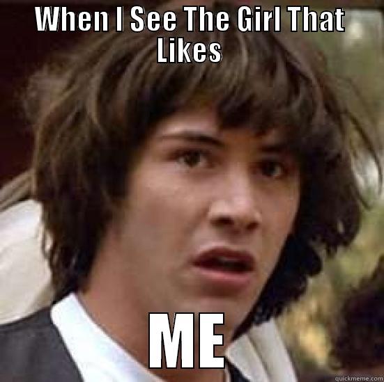 WHEN I SEE THE GIRL THAT LIKES ME conspiracy keanu