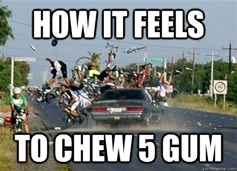 How it Feels To chew 5 gum - How it Feels To chew 5 gum  how it feels