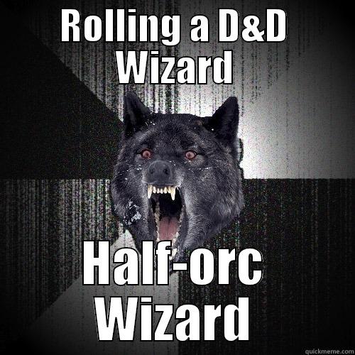 Half-Orc Wizard - ROLLING A D&D WIZARD HALF-ORC WIZARD Insanity Wolf