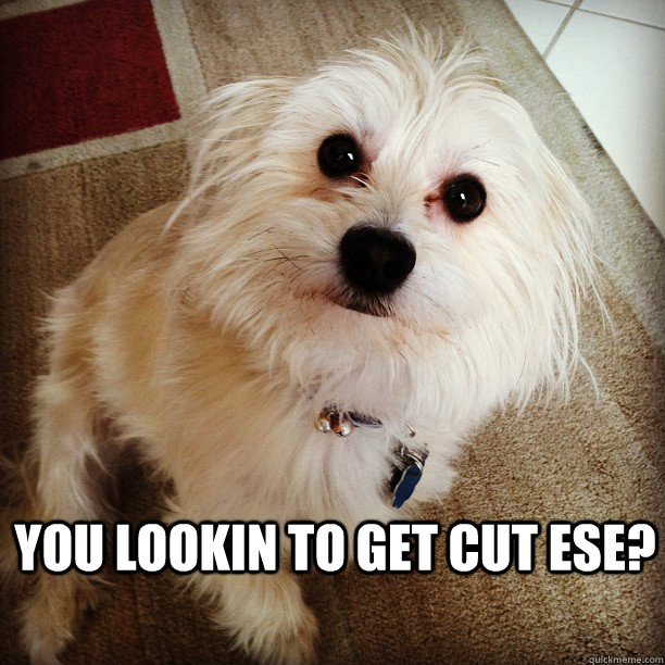 You lookin to get cut ese?  benny