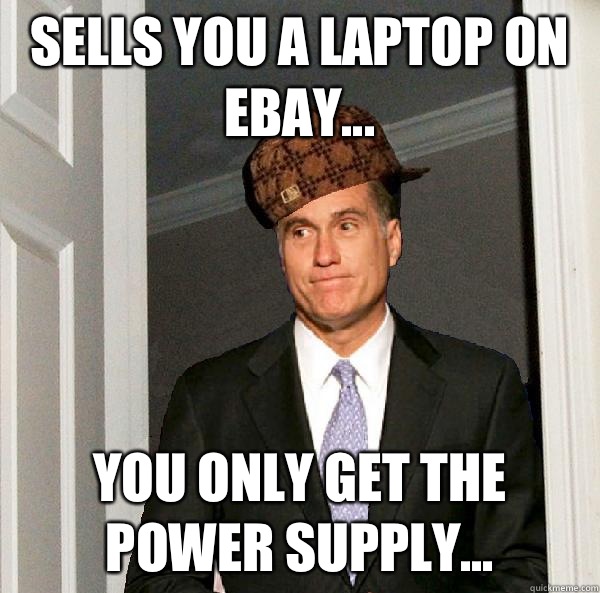 Sells you a laptop on eBay... You only get the power supply... - Sells you a laptop on eBay... You only get the power supply...  Misc