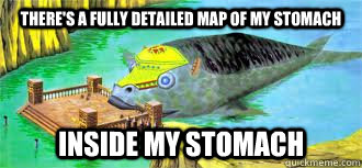 there's a fully detailed map of my stomach inside my stomach - there's a fully detailed map of my stomach inside my stomach  scumbag zelda