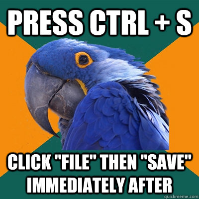 Press ctrl + s click 