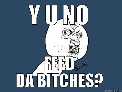 Y U NO FEED DA BITCHES? Y U No