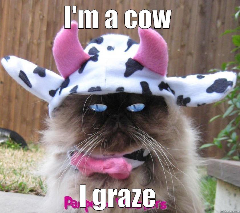 direct Sarah quote - I'M A COW I GRAZE Misc