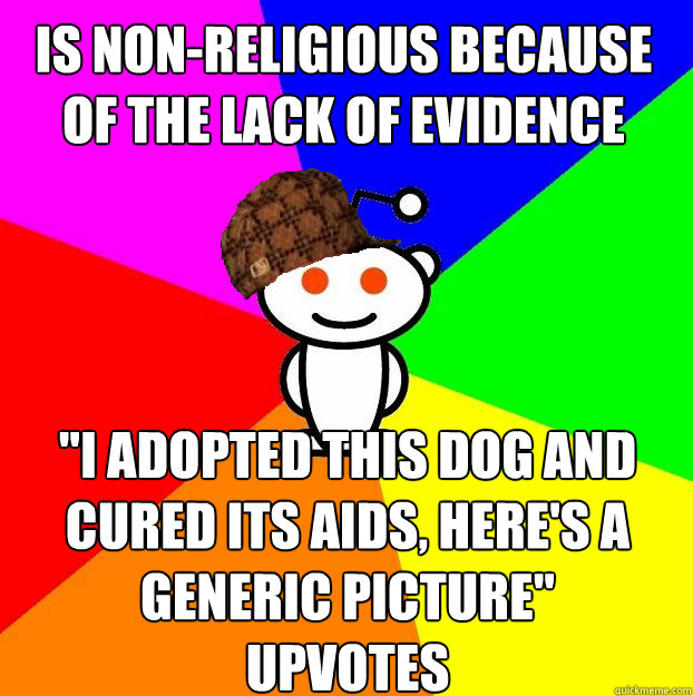 IS non-religious because of the lack of evidence 