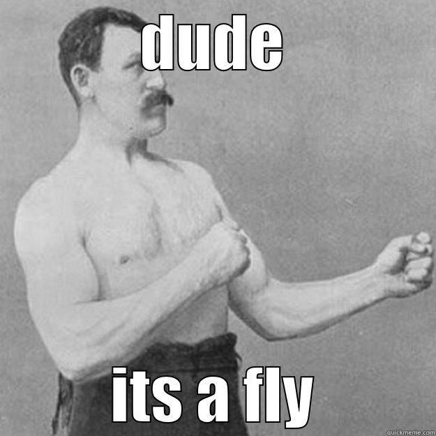 DUDE ITS A FLY overly manly man