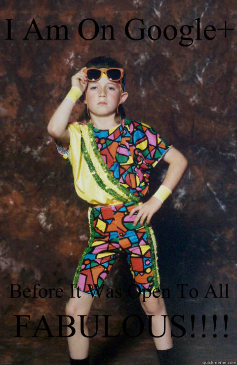 I Am On Google+ Before It Was Open To All FABULOUS!!!!  80s Retro Hipster Kid