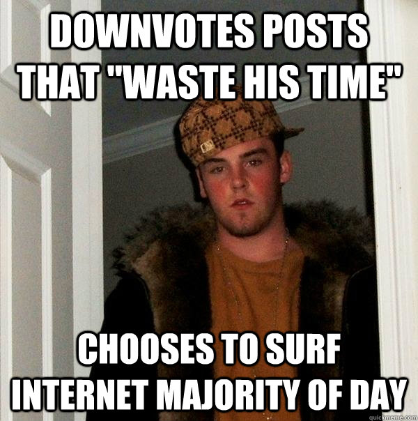 Downvotes posts that 