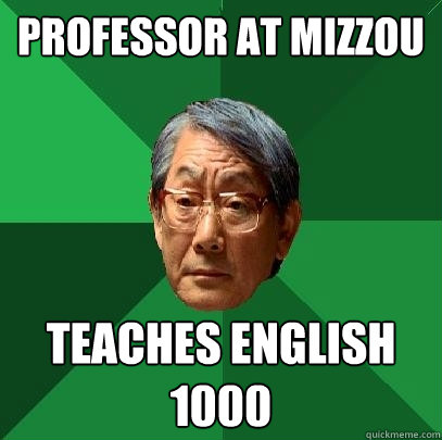 Professor At Mizzou Teaches English 1000  High Expectations Asian Father