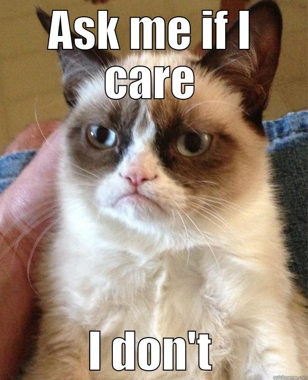 caring cat - ASK ME IF I CARE I DON'T Misc