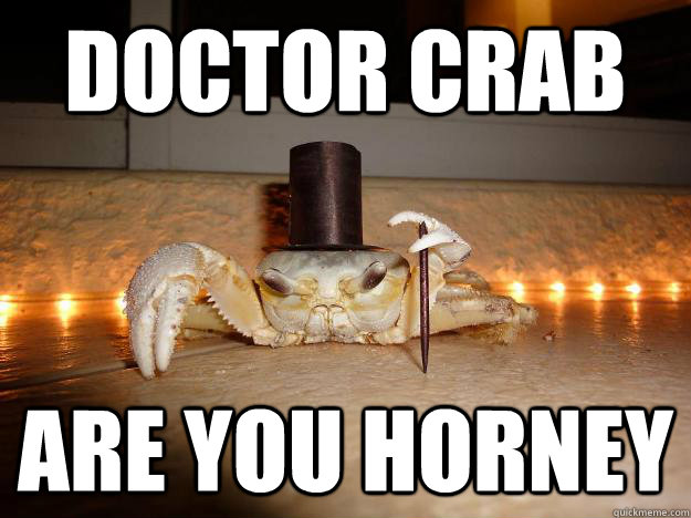 doctor crab are you horney - Fancy Crab