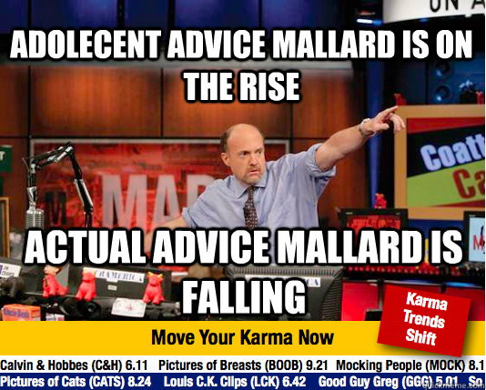 adolecent advice mallard is on the rise actual advice mallard is falling  Mad Karma with Jim Cramer