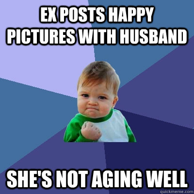 Ex posts happy pictures with husband She's not aging well  Success Kid