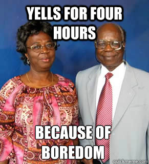 YELLS FOR FOUR HOURS Because of BOREDOM    African Parents