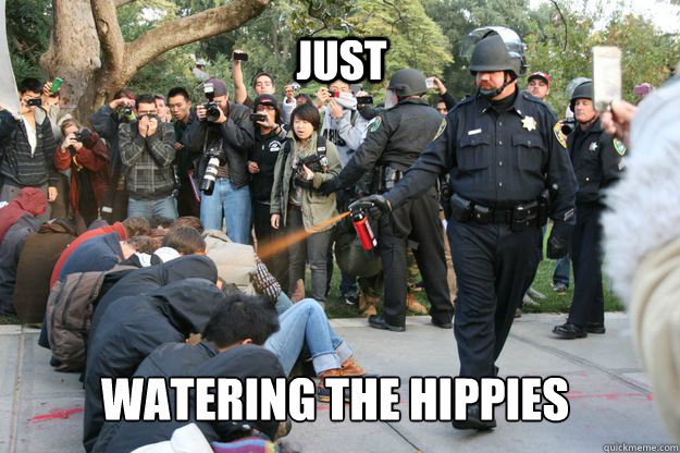 JUST Watering the hippies  