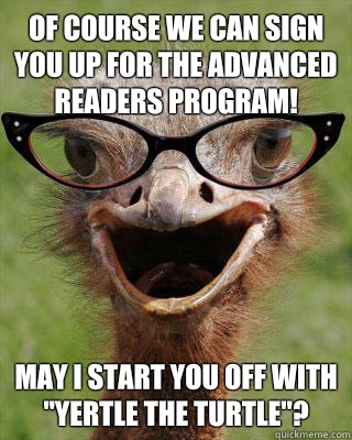 Of course we can sign you up for the Advanced Readers Program! May I start you off with 