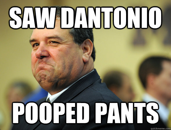 Saw Dantonio pooped pants - Saw Dantonio pooped pants  Hoke poops