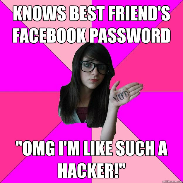 knows best friend's facebook password 