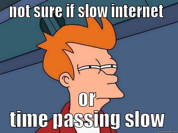 NOT SURE IF SLOW INTERNET  OR TIME PASSING SLOW Futurama Fry