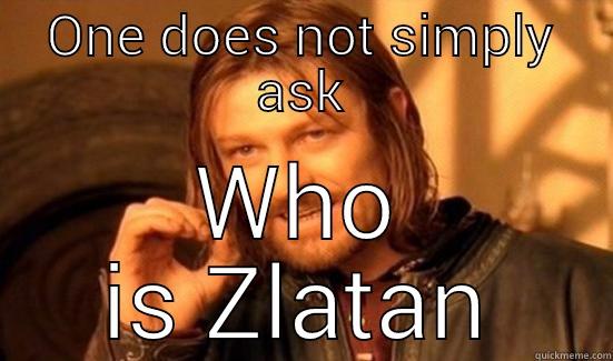 ONE DOES NOT SIMPLY ASK WHO IS ZLATAN Boromir