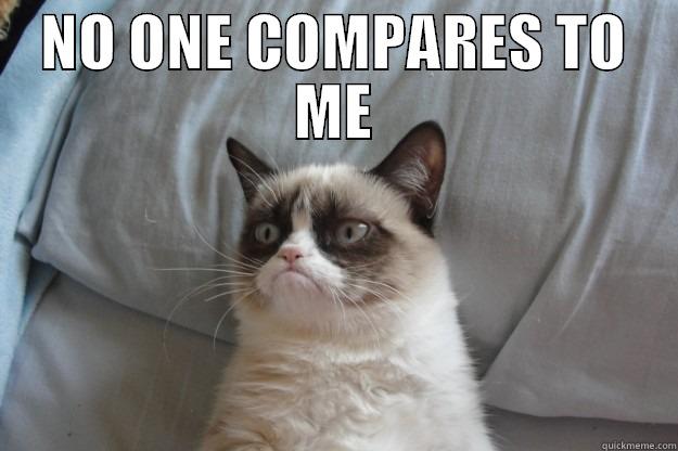 NO ONE COMPARES TO ME  Grumpy Cat