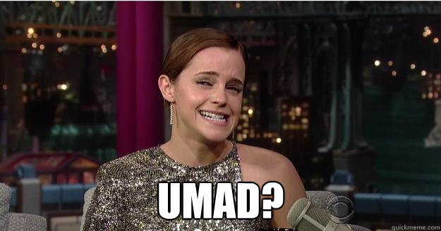  Umad?  Emma Watson Troll