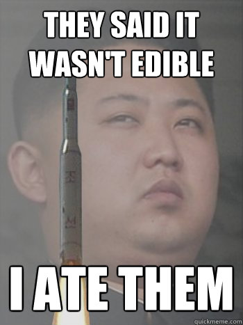 they said it wasn't edible i ate them  