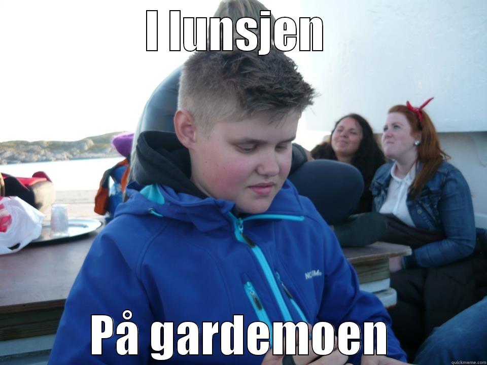 I LUNSJEN  PÅ GARDEMOEN Misc