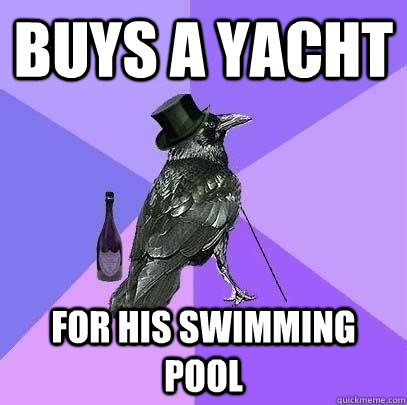 Buys a Yacht For his swimming pool  Rich Raven